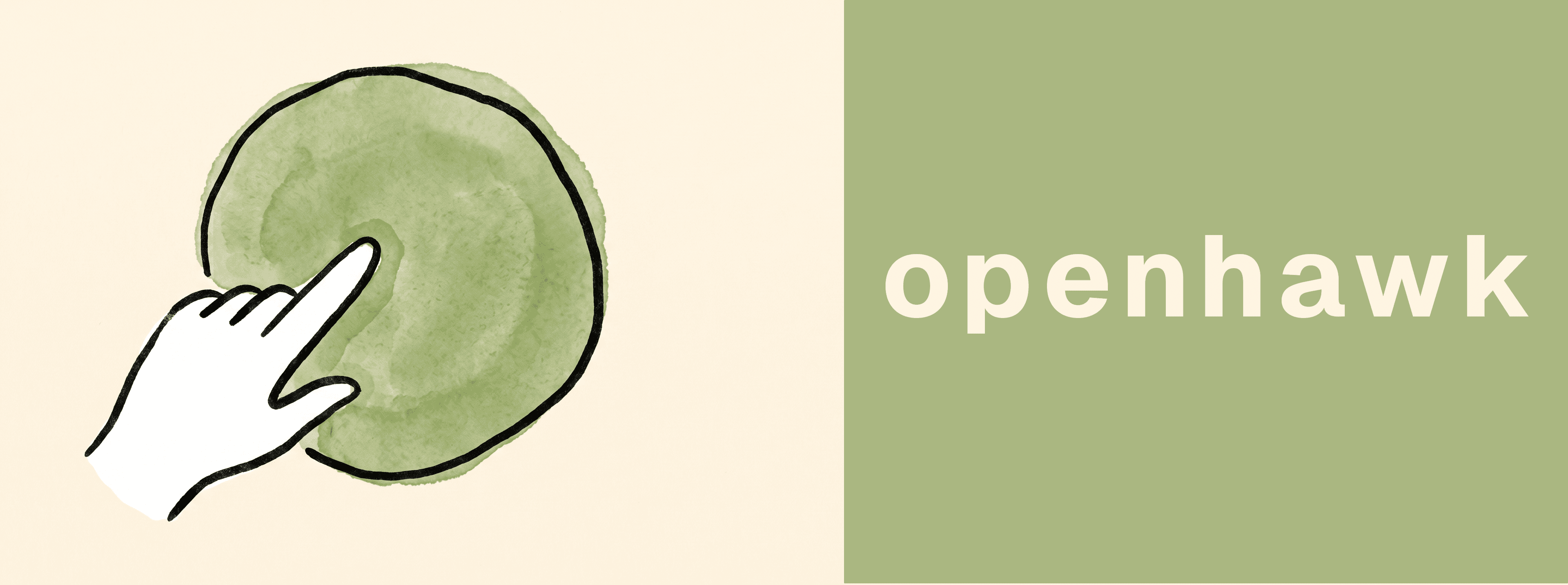 openhawk hand-drawn thesis cover illustration